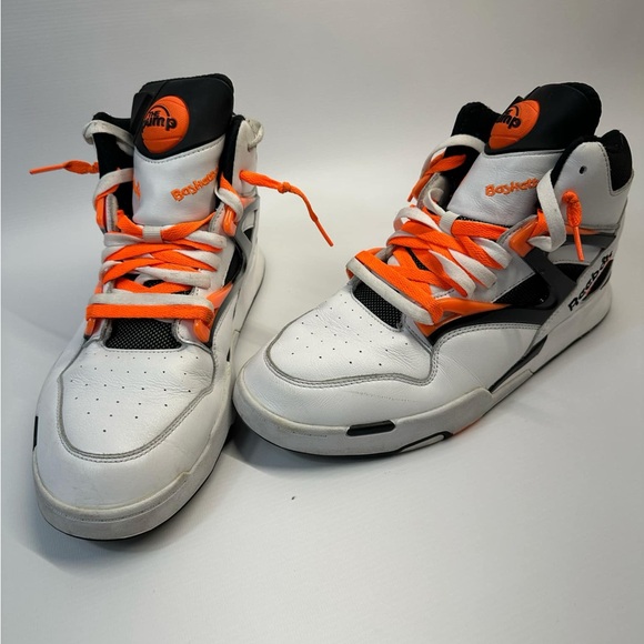 Reebok Pump Omni Zone 2 OG White Orange Black Mens Size 11 - Picture 3 of 7